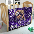 Personalized Fremantle Dockers Rugby Quilt Aboriginal Dot Art - Dreamtime Football Mascot
