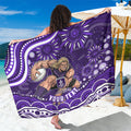Personalized Fremantle Dockers Rugby Sarong Aboriginal Dot Art - Dreamtime Football Mascot