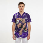 Personalized Fremantle Dockers Rugby Scrub Top Aboriginal Dot Art - Dreamtime Football Mascot