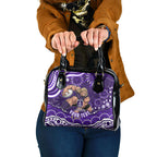 Personalized Fremantle Dockers Rugby Shoulder Handbag Aboriginal Dot Art - Dreamtime Football Mascot
