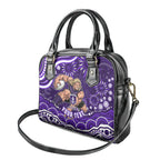 Personalized Fremantle Dockers Rugby Shoulder Handbag Aboriginal Dot Art - Dreamtime Football Mascot