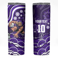 Personalized Fremantle Dockers Rugby Skinny Tumbler Aboriginal Dot Art - Dreamtime Football Mascot
