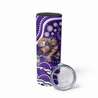 Personalized Fremantle Dockers Rugby Skinny Tumbler Aboriginal Dot Art - Dreamtime Football Mascot