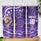 Personalized Fremantle Dockers Rugby Skinny Tumbler Aboriginal Dot Art - Dreamtime Football Mascot