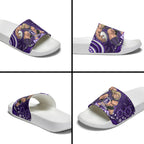 Personalized Fremantle Dockers Rugby Slide Sandals Aboriginal Dot Art - Dreamtime Football Mascot