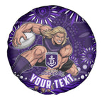 Personalized Fremantle Dockers Rugby Spare Tire Cover Aboriginal Dot Art - Dreamtime Football Mascot