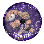 Personalized Fremantle Dockers Rugby Spare Tire Cover Aboriginal Dot Art - Dreamtime Football Mascot