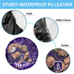 Personalized Fremantle Dockers Rugby Spare Tire Cover Aboriginal Dot Art - Dreamtime Football Mascot