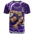 Personalized Fremantle Dockers Rugby T Shirt Aboriginal Dot Art - Dreamtime Football Mascot