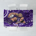 Personalized Fremantle Dockers Rugby Tablecloth Aboriginal Dot Art - Dreamtime Football Mascot