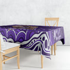 Personalized Fremantle Dockers Rugby Tablecloth Aboriginal Dot Art - Dreamtime Football Mascot