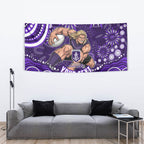 Personalized Fremantle Dockers Rugby Tapestry Aboriginal Dot Art - Dreamtime Football Mascot