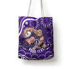 Personalized Fremantle Dockers Rugby Tote Bag Aboriginal Dot Art - Dreamtime Football Mascot