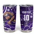 Personalized Fremantle Dockers Rugby Tumbler Cup Aboriginal Dot Art - Dreamtime Football Mascot
