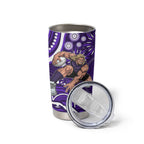Personalized Fremantle Dockers Rugby Tumbler Cup Aboriginal Dot Art - Dreamtime Football Mascot