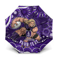Personalized Fremantle Dockers Rugby Umbrella Aboriginal Dot Art - Dreamtime Football Mascot