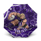 Personalized Fremantle Dockers Rugby Umbrella Aboriginal Dot Art - Dreamtime Football Mascot