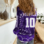 Personalized Fremantle Dockers Rugby Women Casual Shirt Aboriginal Dot Art - Dreamtime Football Mascot