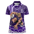Personalized Fremantle Dockers Rugby Women Polo Shirt Aboriginal Dot Art - Dreamtime Football Mascot