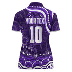 Personalized Fremantle Dockers Rugby Women Polo Shirt Aboriginal Dot Art - Dreamtime Football Mascot