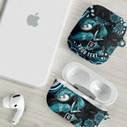 Personalized Port Adelaide Power Rugby AirPods Case Aboriginal Dot Art - Dreamtime Football Mascot
