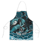 Personalized Port Adelaide Power Rugby Apron Aboriginal Dot Art - Dreamtime Football Mascot