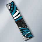 Personalized Port Adelaide Power Rugby Auto Sun Shade Aboriginal Dot Art - Dreamtime Football Mascot