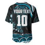 Personalized Port Adelaide Power Rugby Baseball Jersey Aboriginal Dot Art - Dreamtime Football Mascot