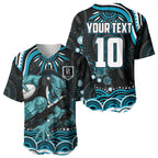 Personalized Port Adelaide Power Rugby Baseball Jersey Aboriginal Dot Art - Dreamtime Football Mascot