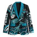 Personalized Port Adelaide Power Rugby Blazer Aboriginal Dot Art - Dreamtime Football Mascot
