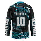 Personalized Port Adelaide Power Rugby Hockey Jersey Aboriginal Dot Art - Dreamtime Football Mascot