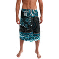 Personalized Port Adelaide Power Rugby Lavalava Aboriginal Dot Art - Dreamtime Football Mascot