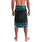 Personalized Port Adelaide Power Rugby Lavalava Aboriginal Dot Art - Dreamtime Football Mascot