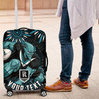 Personalized Port Adelaide Power Rugby Luggage Cover Aboriginal Dot Art - Dreamtime Football Mascot