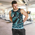 Personalized Port Adelaide Power Rugby Men Tank Top Aboriginal Dot Art - Dreamtime Football Mascot