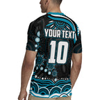 Personalized Port Adelaide Power Rugby Rugby Jersey Aboriginal Dot Art - Dreamtime Football Mascot