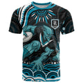 Personalized Port Adelaide Power Rugby T Shirt Aboriginal Dot Art - Dreamtime Football Mascot