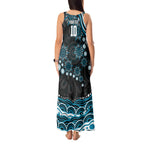 Personalized Port Adelaide Power Rugby Tank Maxi Dress Aboriginal Dot Art - Dreamtime Football Mascot