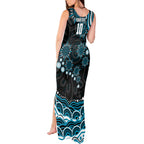 Personalized Port Adelaide Power Rugby Tank Maxi Dress Aboriginal Dot Art - Dreamtime Football Mascot