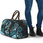 Personalized Port Adelaide Power Rugby Travel Bag Aboriginal Dot Art - Dreamtime Football Mascot