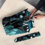 Personalized Port Adelaide Power Rugby Umbrella Aboriginal Dot Art - Dreamtime Football Mascot