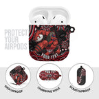 Personalized Essendon Bombers Rugby AirPods Case Aboriginal Dot Art - Dreamtime Football Mascot
