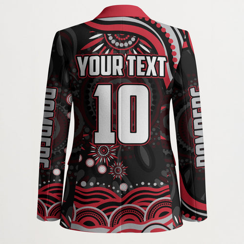 Personalized Essendon Bombers Rugby Blazer Aboriginal Dot Art - Dreamtime Football Mascot