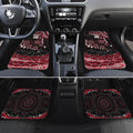 Personalized Essendon Bombers Rugby Car Mats Aboriginal Dot Art - Dreamtime Football Mascot