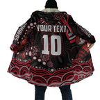 Personalized Essendon Bombers Rugby Cloak Aboriginal Dot Art - Dreamtime Football Mascot