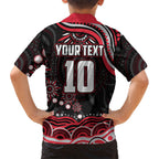 Personalized Essendon Bombers Rugby Hawaiian Shirt Aboriginal Dot Art - Dreamtime Football Mascot