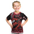 Personalized Essendon Bombers Rugby Kid T Shirt Aboriginal Dot Art - Dreamtime Football Mascot