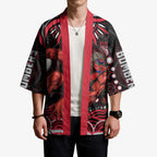 Personalized Essendon Bombers Rugby Kimono Aboriginal Dot Art - Dreamtime Football Mascot