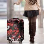 Personalized Essendon Bombers Rugby Luggage Cover Aboriginal Dot Art - Dreamtime Football Mascot