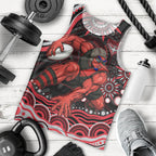 Personalized Essendon Bombers Rugby Men Tank Top Aboriginal Dot Art - Dreamtime Football Mascot